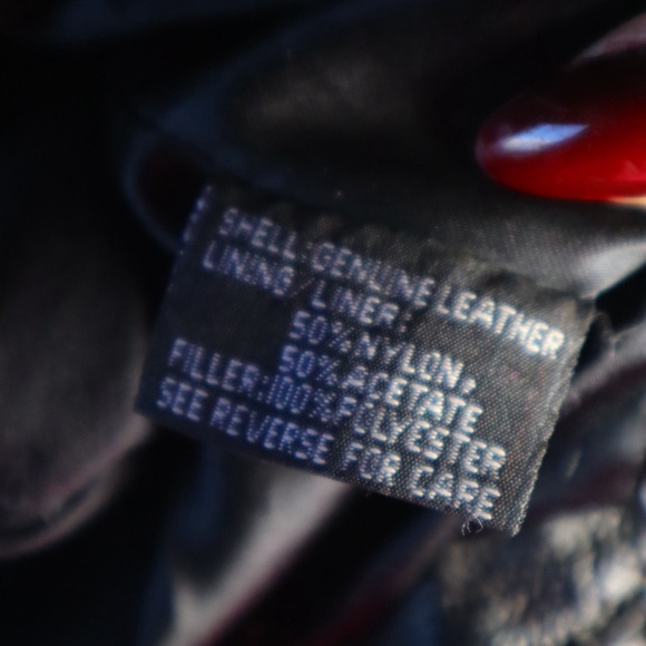 Black Fringe Leather Jacket - Picture 5 of 7